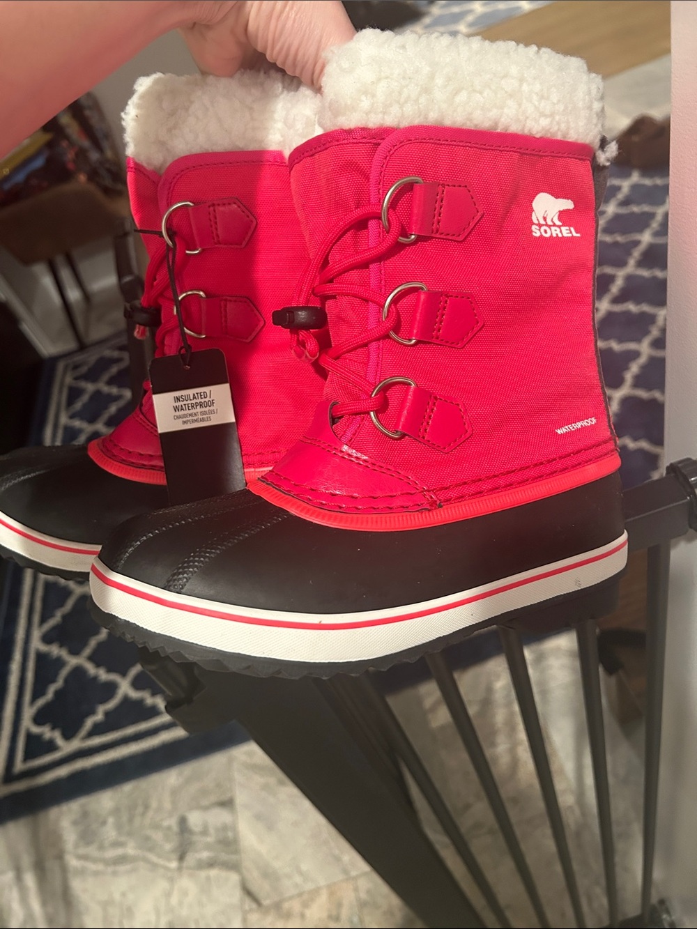 SOREL Yoot Pac Nylon WP kids winter boots, Youth Size 2 NWT